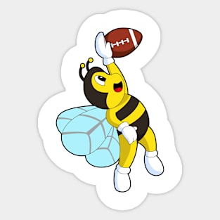 Bee Football Sports Sticker